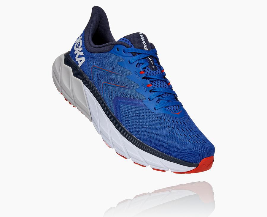 Hoka One One UK Hoka Running Shoes Mens Shop Hoka Arahi 5 Blue